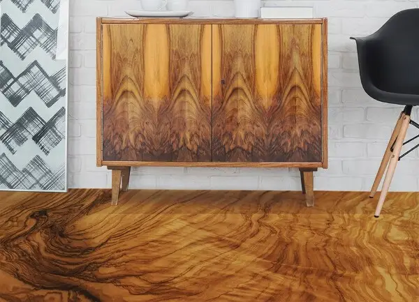 Vinylový koberec pre domácnosť dreva