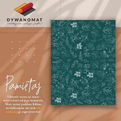 Vinylový koberec pre domácnosť botanickej kvety