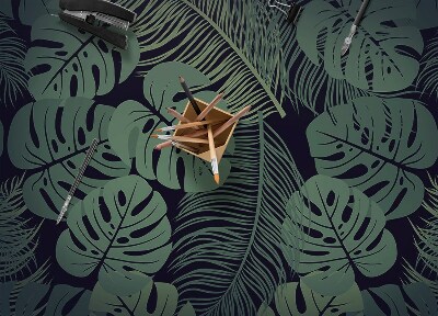 Vinylový koberec pre domácnosť tropické listy