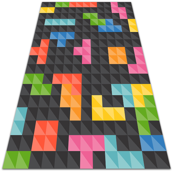 Vnútorné vinylový koberec tetris kocky