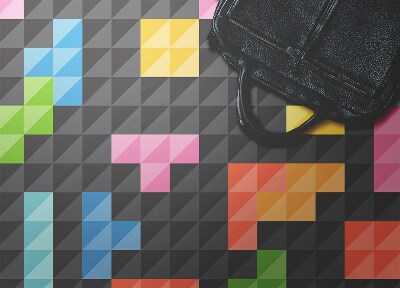 Vnútorné vinylový koberec tetris kocky