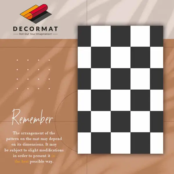 Vnútorné vinylový koberec šachovnica