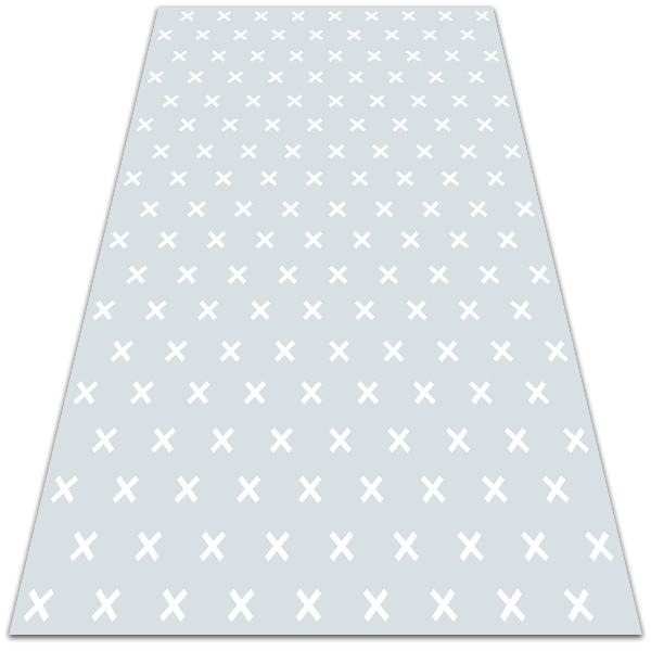 vinylový koberec geometrické kríža