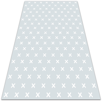 vinylový koberec geometrické kríža