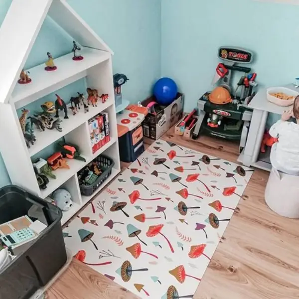 Vnútorné vinylový koberec lesných húb