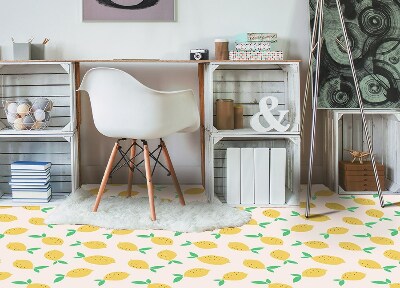 Vinylový koberec do domu citróny