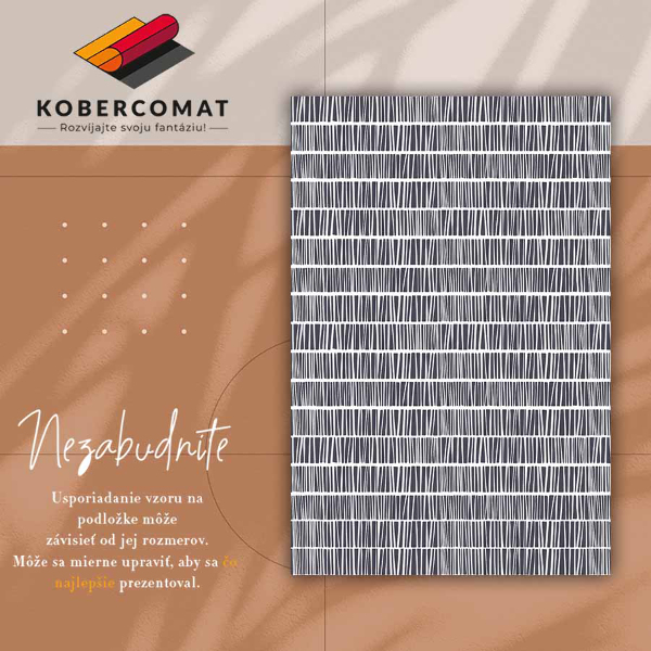 Univerzálny vinylový koberec abstraktné línie