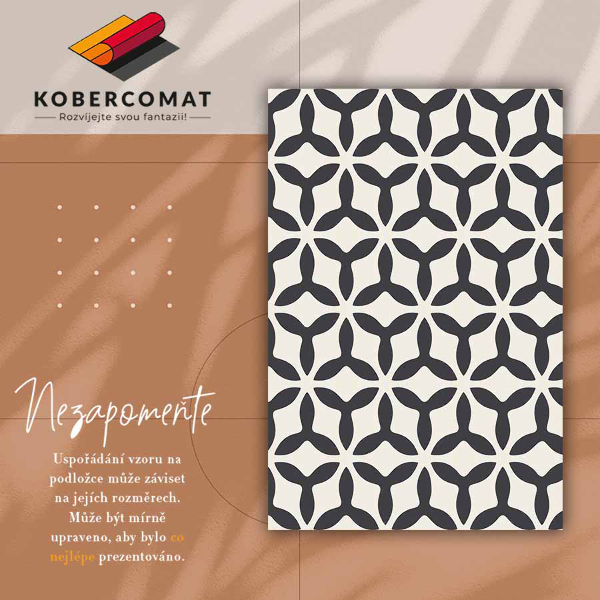 vinylový koberec geometrické tvary