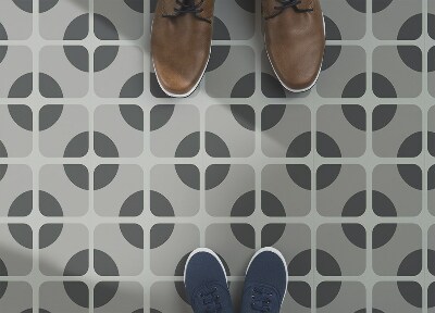 Vinylový koberec pre domácnosť geometrické kolesá