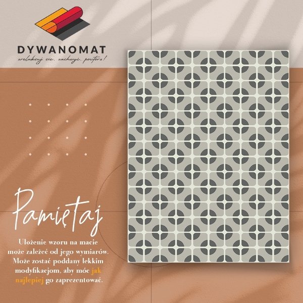 Vinylový koberec pre domácnosť geometrické kolesá