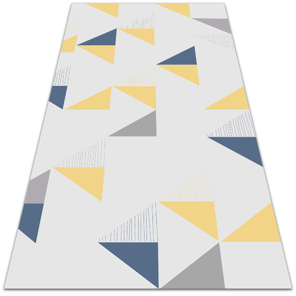 vinylový koberec geometrické trojuholníky