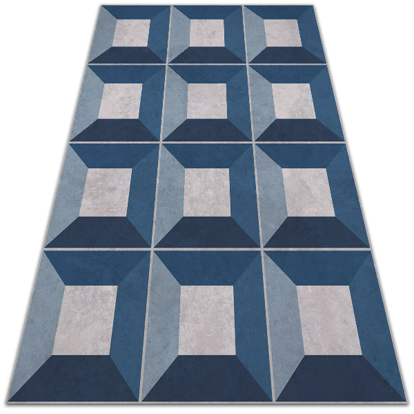 Vinylový koberec pre domácnosť kubistické pevný