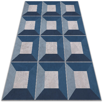 Vinylový koberec pre domácnosť kubistické pevný