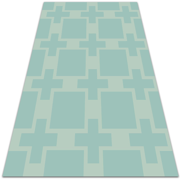 Univerzálny vinylový koberec geometrické kríža