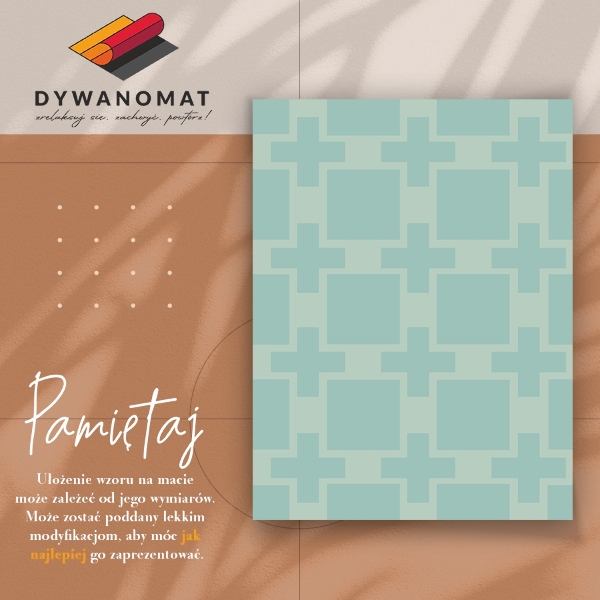 Univerzálny vinylový koberec geometrické kríža