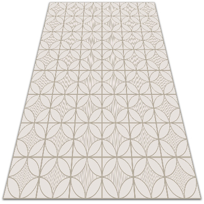 Vinylový koberec pre domácnosť geometrické kolesá