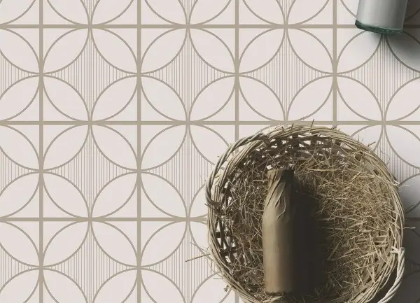Vinylový koberec pre domácnosť geometrické kolesá