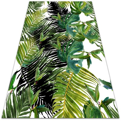 Vinylová rohož pre domácnosť palmové listy