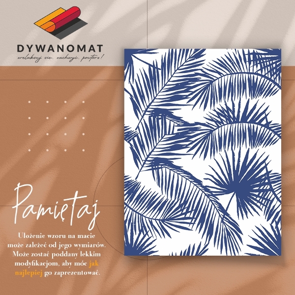 Vinylová rohož pre domácnosť palmové listy