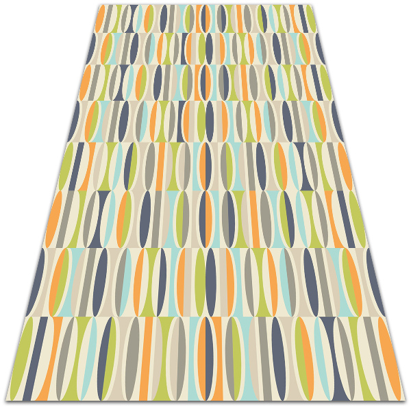 Módne vinylový koberec geometrické ovály