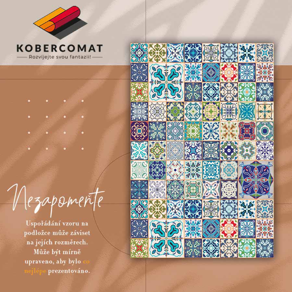 Módne univerzálny vinylový koberec portugalský vzor