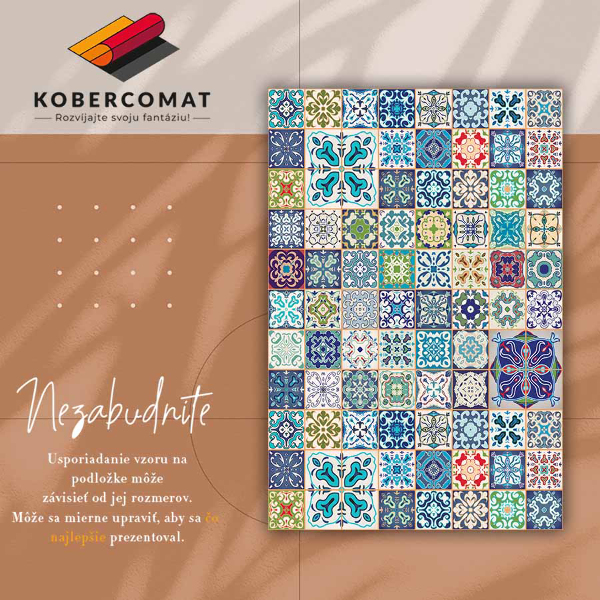 Módne univerzálny vinylový koberec portugalský vzor