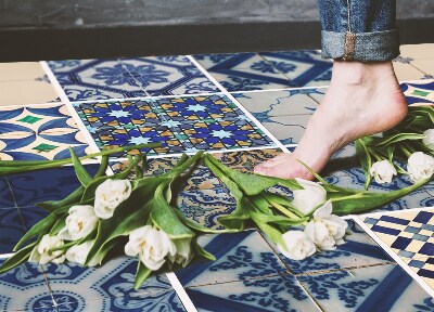 Vinylový koberec pre domácnosť marockej dlaždice