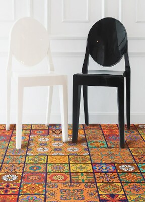 Univerzálny vinylový koberec marockej dlaždice