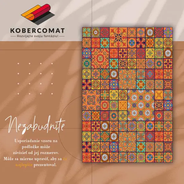 Univerzálny vinylový koberec marockej dlaždice