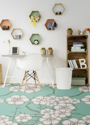 Vinylový koberec pre domácnosť geometrické púčiky