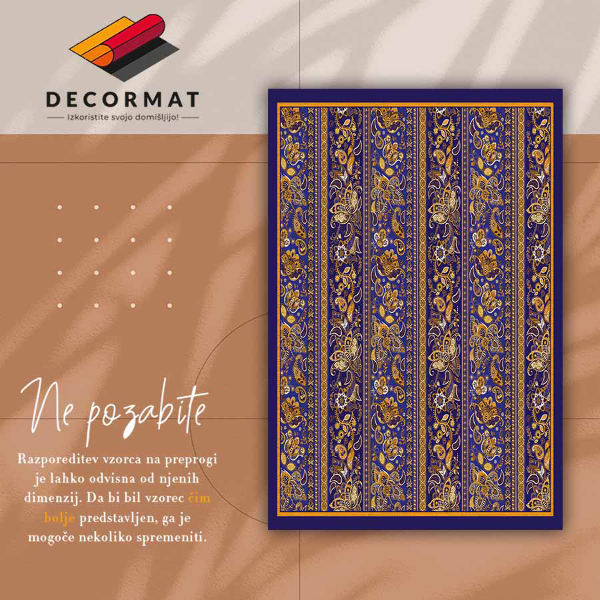 Vinylový koberec pre domácnosť Vintage Paisley