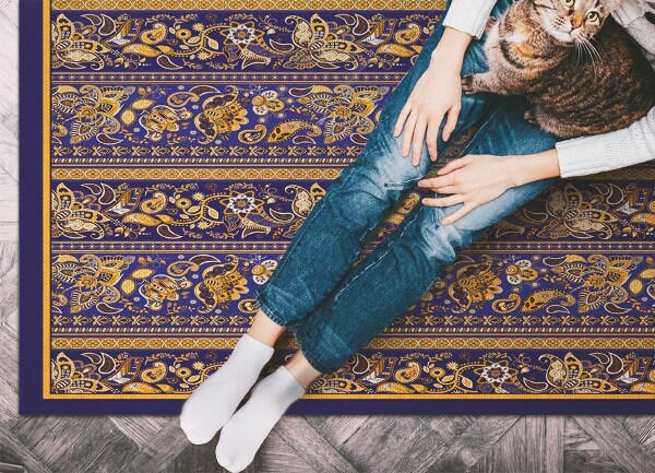 Vinylový koberec pre domácnosť Vintage Paisley