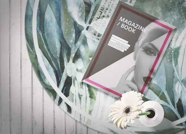 Univerzálny vinylový koberec akvarel kvety