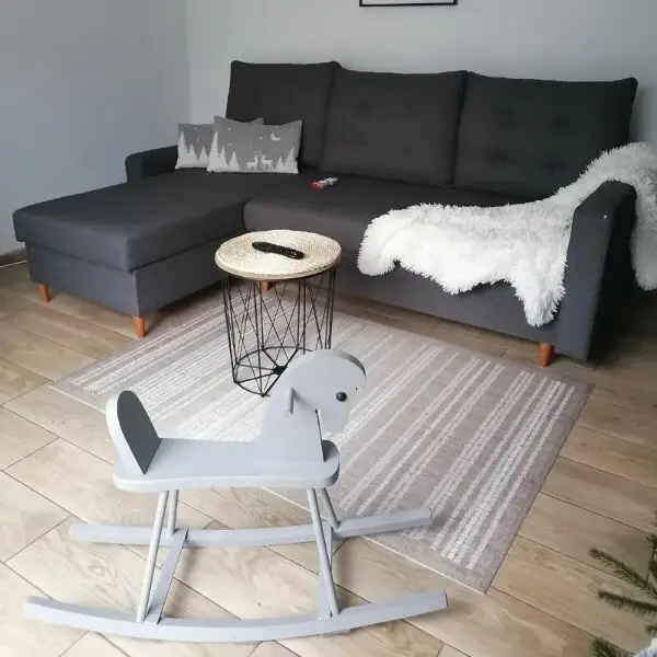 Vinylová rohož pre domácnosť béžová tkanina