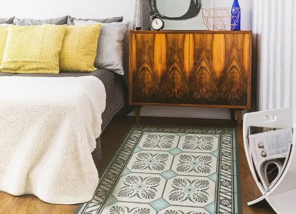 Vinylový koberec pre domácnosť vinobranie dlaždice