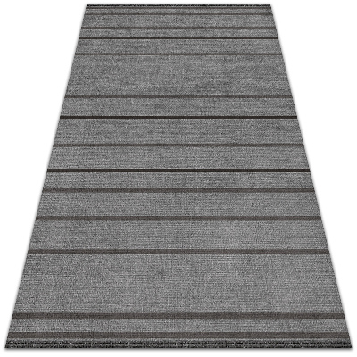 Módne vnútorná vinylový koberec sivé pruhy