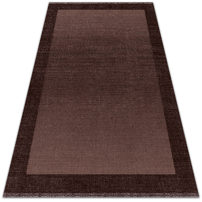 Módne vinylový koberec hnedá rám