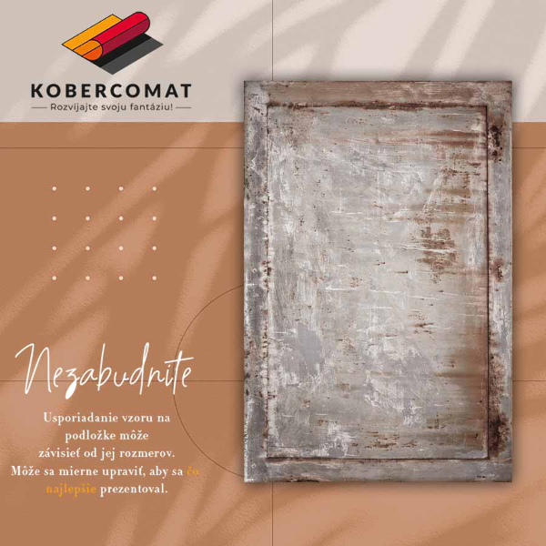 Módne vinylový koberec hrdzavý list
