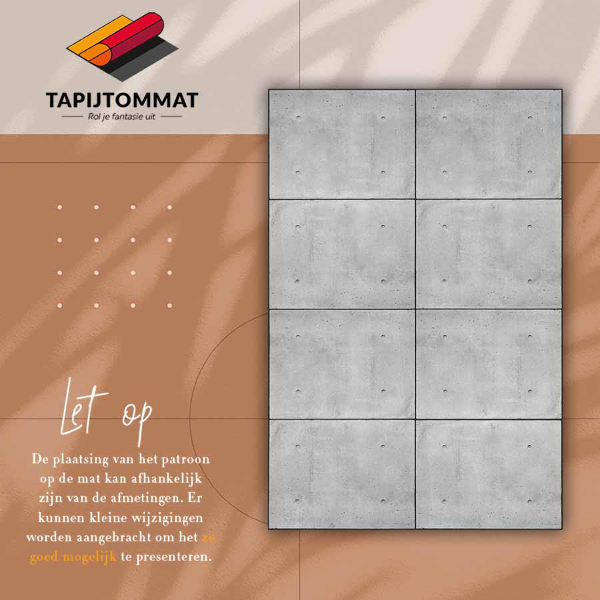 Vinylová rohož pre domácnosť betónové platne
