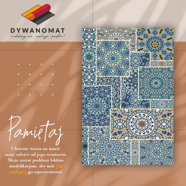 Vinylový koberec pre domácnosť Mandala patchwork