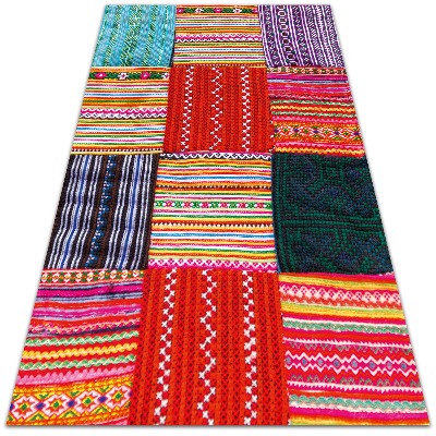 Záhradný koberec krásny vzor turkish patchwork