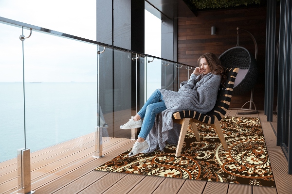 Moderné Koberec na balkóne retro paisley