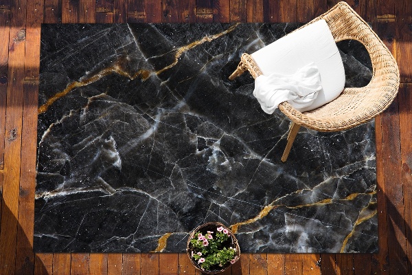 Záhradný koberec krásny vzor Marble zlatej žily