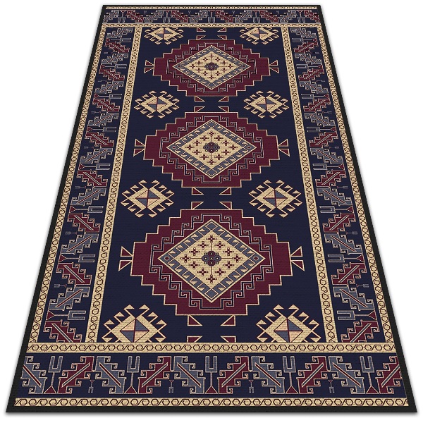 Krásny vonkajšie koberec geometrická abstrakcia