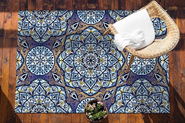 Terasový koberec s potlačou mandala