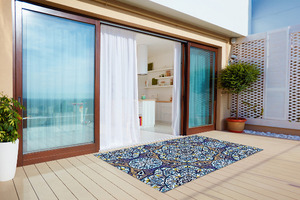 Terasový koberec s potlačou mandala