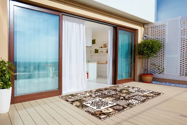 Moderné Koberec na balkóne indický štýl