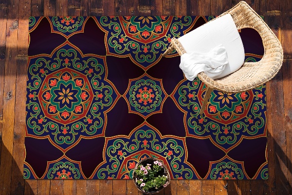 terasový koberec mandala ornament