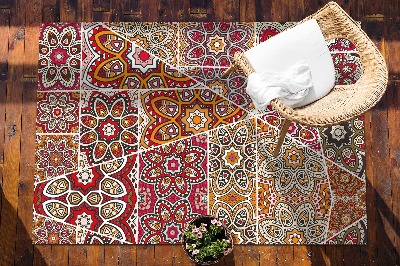 Vonkajšie záhradné koberec etnické patchwork