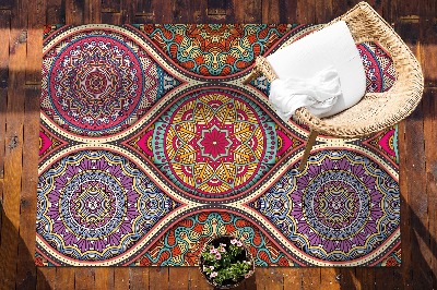 terasový koberec farebné mandala